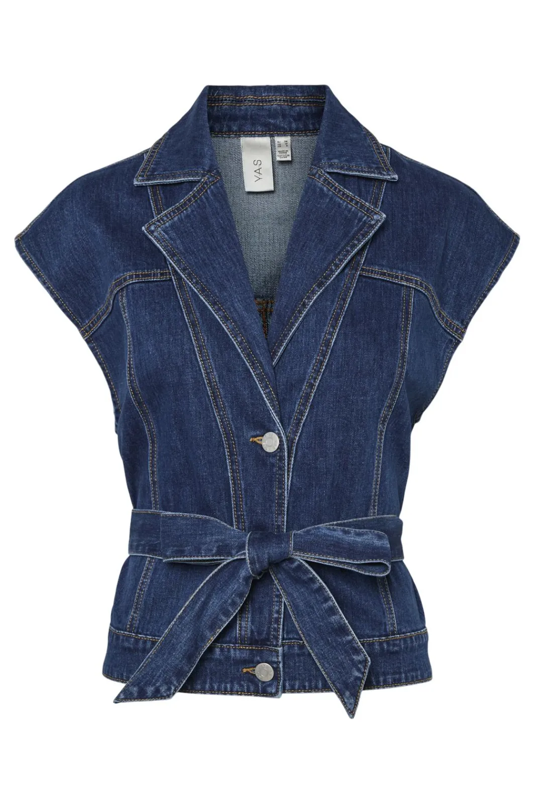 Hot YAS lira Sl Denim Waistcoat 4700321 Medium Blue Denim