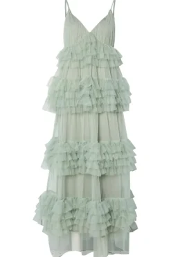 Clearance YAS lorraine Strap Maxi Tulle Dress 26038408 4830134