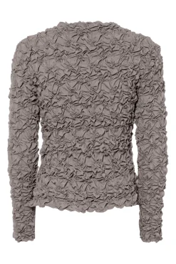 Discount YAS mera Ls Top 4966181 Taupe Gray