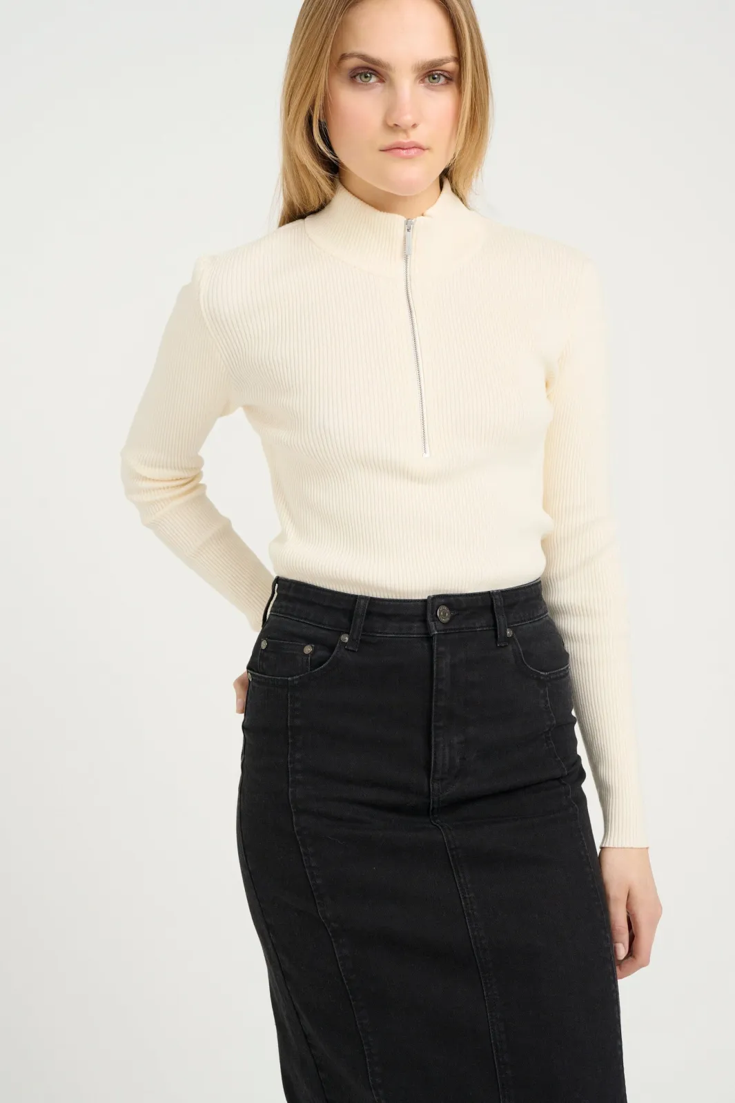 Online Gestuz Yasmiagz Zipper Pullover 10909819 110103