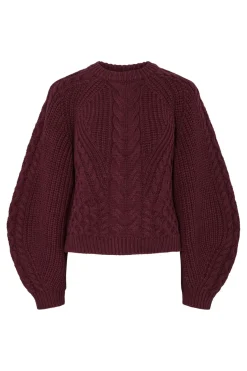 Best YAS nansa Ls Knit Pullover 4853367 Port Royale