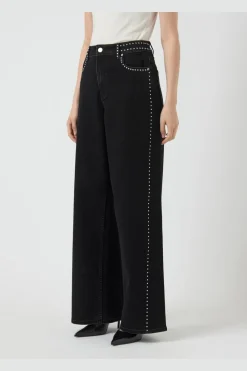 Outlet YAS noelle Studded Jeans 4931525 Dark Grey Denim