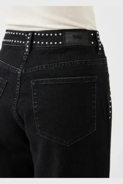Outlet YAS noelle Studded Jeans 4931525 Dark Grey Denim