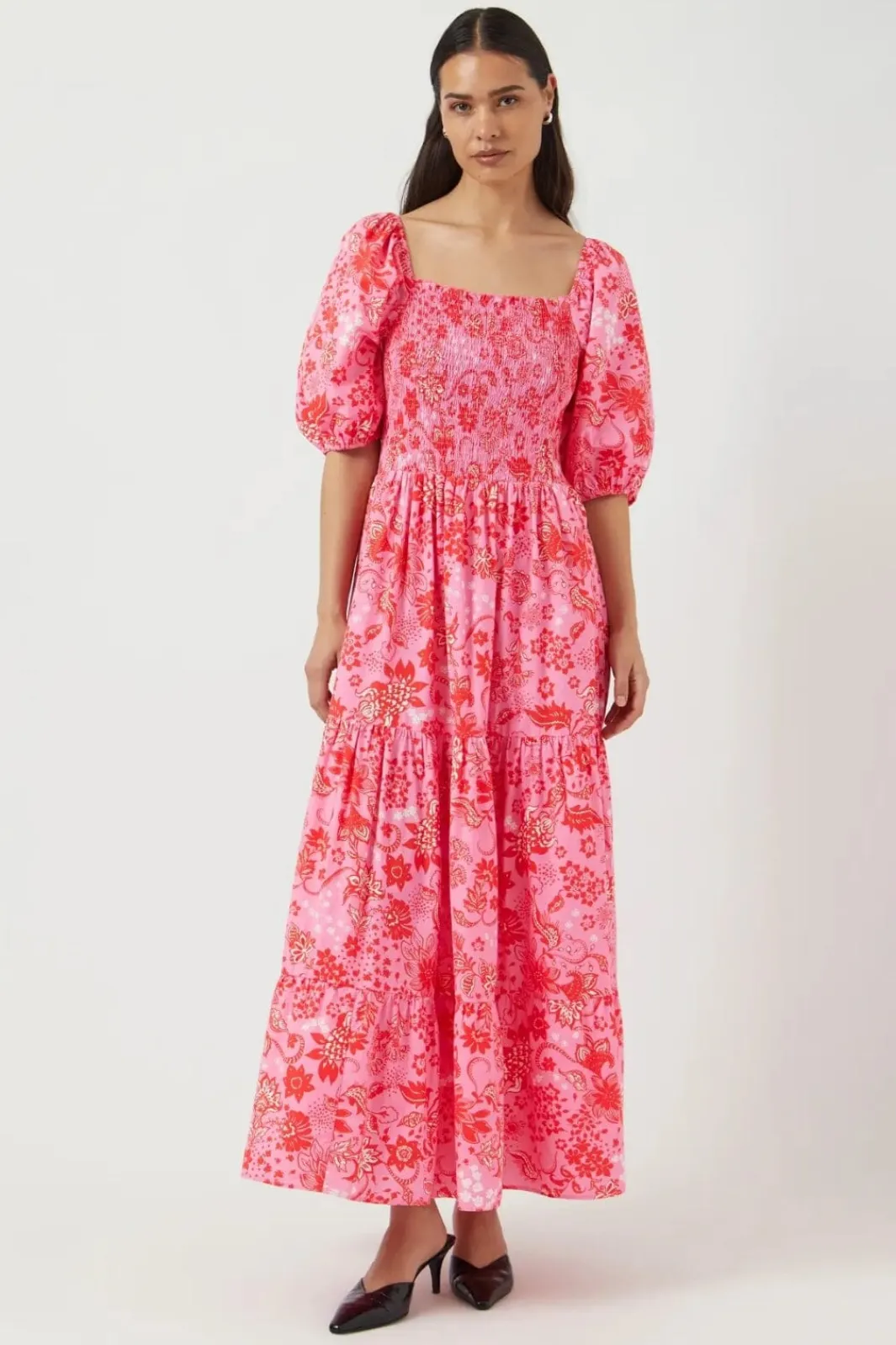 Clearance YAS parisa 2/4 Ankle Dress 4841596 Sachet Pink Parisa Print