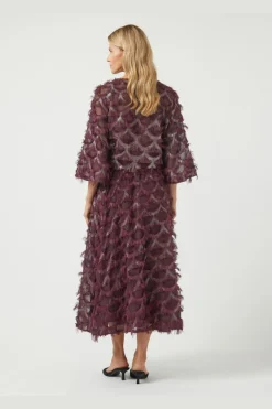 New YAS pazilla Skirt 4875443 Port Royale W Metallic