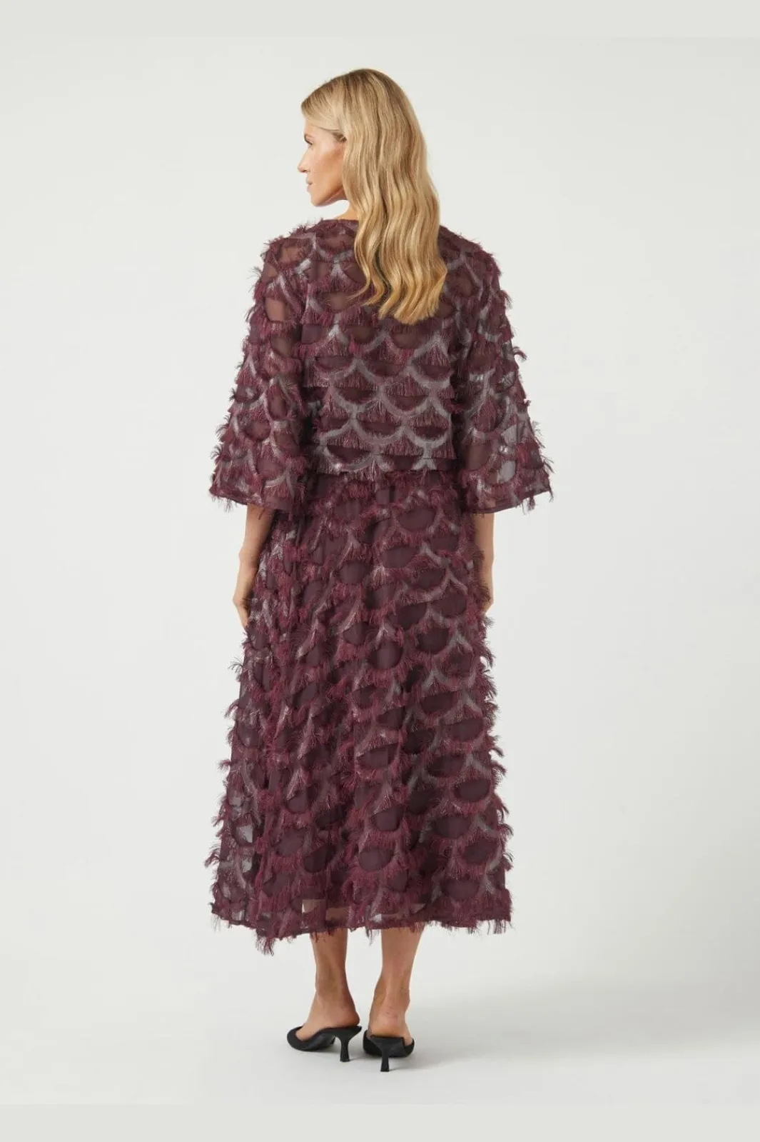 New YAS pazilla Skirt 4875443 Port Royale W Metallic