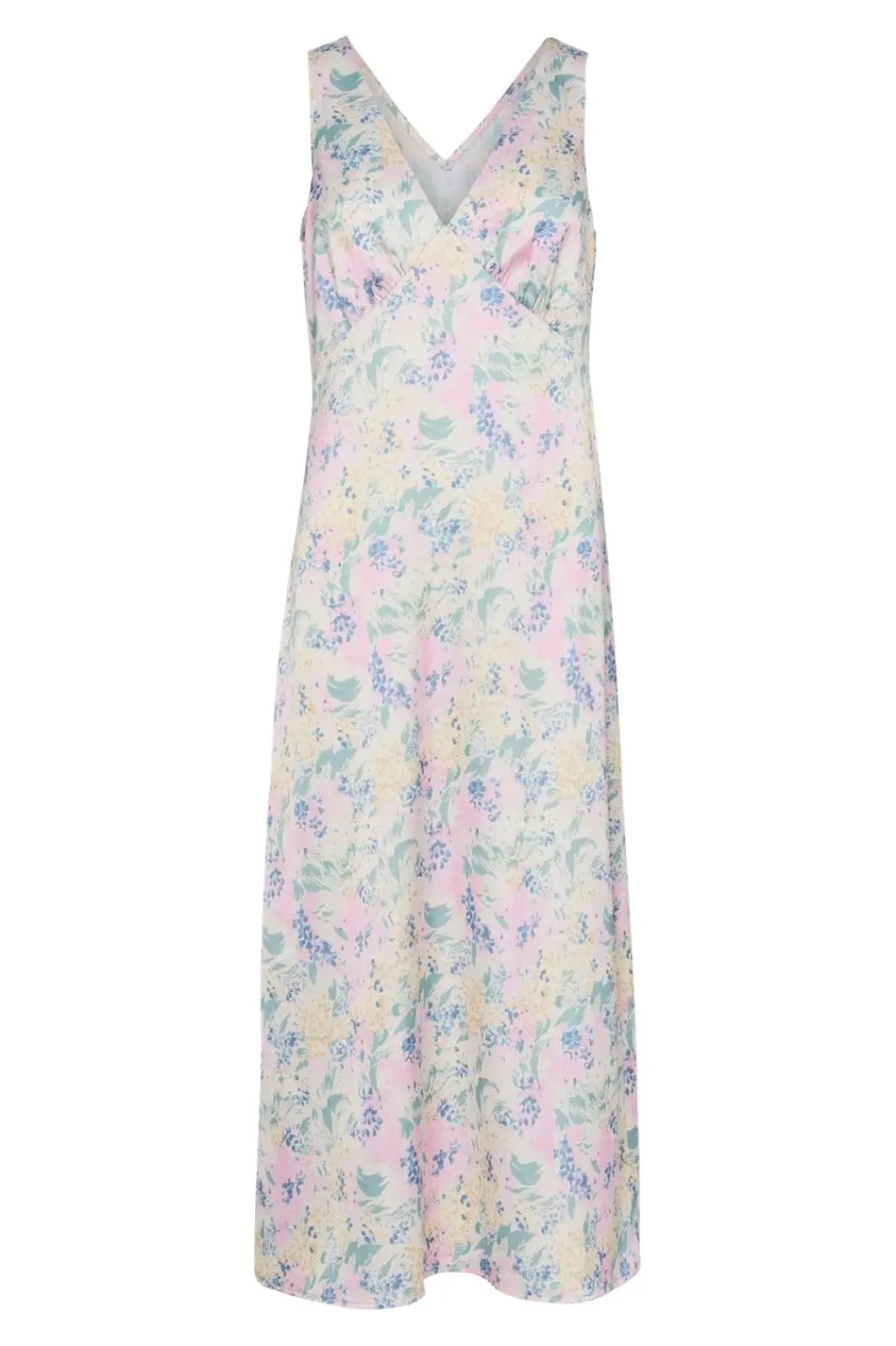 Outlet YAS pella Sl Long Dress 4851067 Gardenia Dottea Print