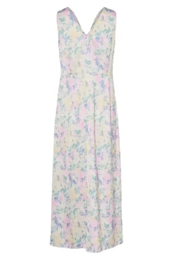 Outlet YAS pella Sl Long Dress 4851067 Gardenia Dottea Print