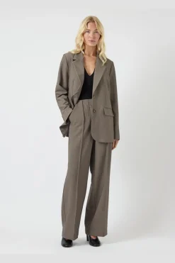 New YAS reemaj Ls Blazer 4794973 Grey Melange