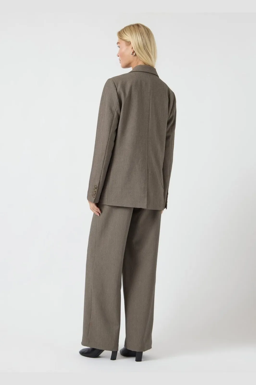 New YAS reemaj Ls Blazer 4794973 Grey Melange