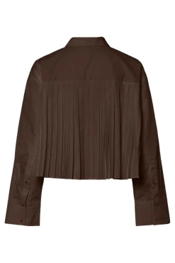 Online YAS royalee Ls Short Shirt 5090997 Chocolate Brown