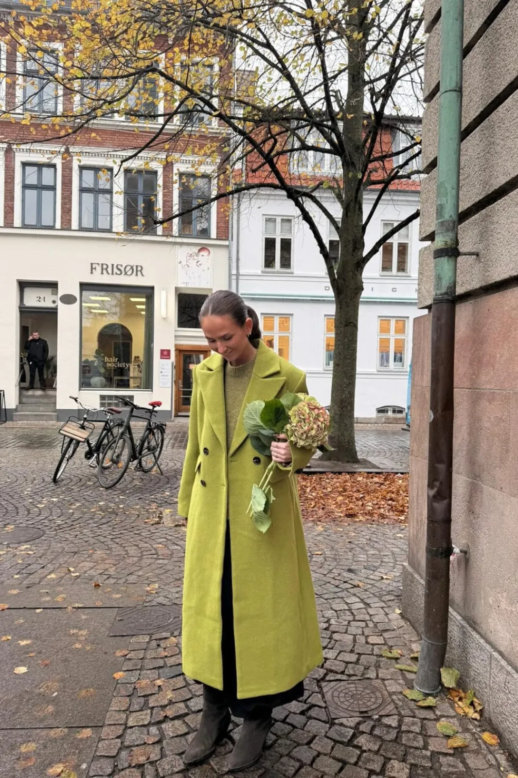Best YAS royla Ls Wool Blend Long Coat 5099573 Cardamom Seed