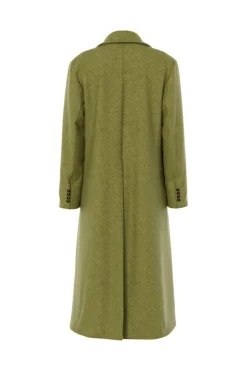 Best YAS royla Ls Wool Blend Long Coat 5099573 Cardamom Seed