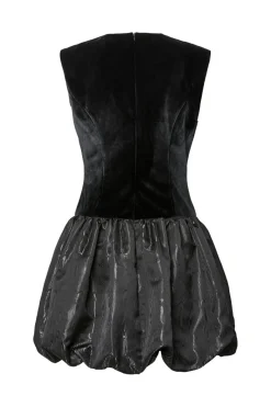 Discount YAS sarah Sl Bubble Hem Dress Gf 4933406 Black