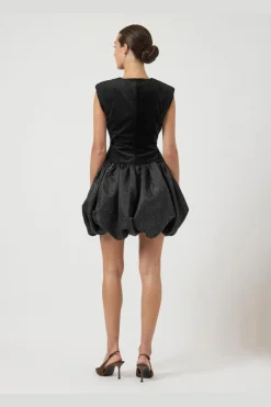 Discount YAS sarah Sl Bubble Hem Dress Gf 4933406 Black
