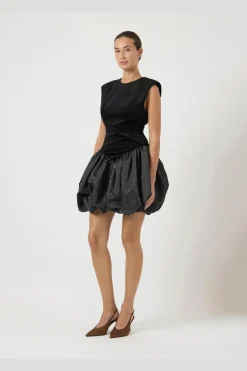 Discount YAS sarah Sl Bubble Hem Dress Gf 4933406 Black