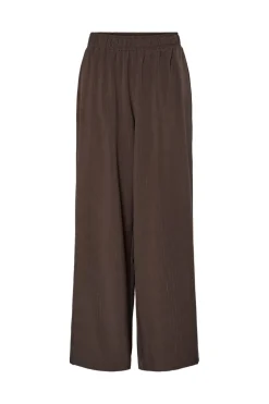 Hot YAS shimma Pant 4877088 Chocolate Brown W. Metallic Pinstripe