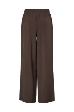 Hot YAS shimma Pant 4877088 Chocolate Brown W. Metallic Pinstripe