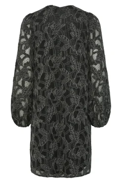 Clearance YAS sigga Ls Dress 4624104 Black Silver Stitch