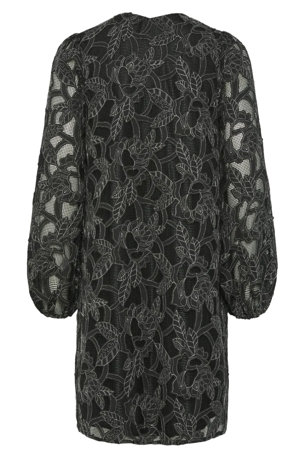 Clearance YAS sigga Ls Dress 4624104 Black Silver Stitch