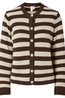 YAS sironi Ls Knit Cardigan 4961531 Chocolate Brown