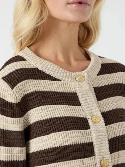YAS sironi Ls Knit Cardigan 4961531 Chocolate Brown