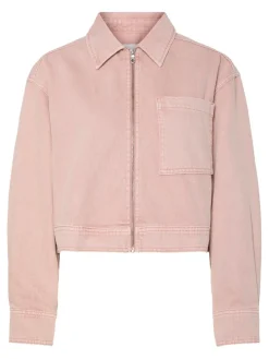 Best YAS sun Ls Crop Denim Jacket Fest 4753931 Zephyr