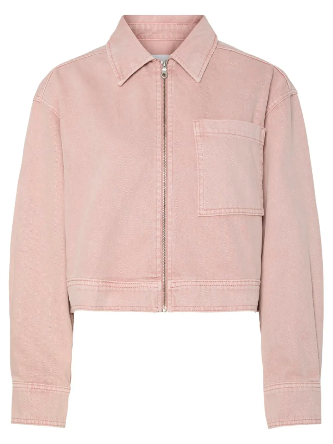 Best YAS sun Ls Crop Denim Jacket Fest 4753931 Zephyr