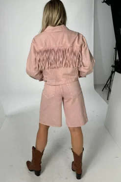 Best YAS sun Ls Crop Denim Jacket Fest 4753931 Zephyr