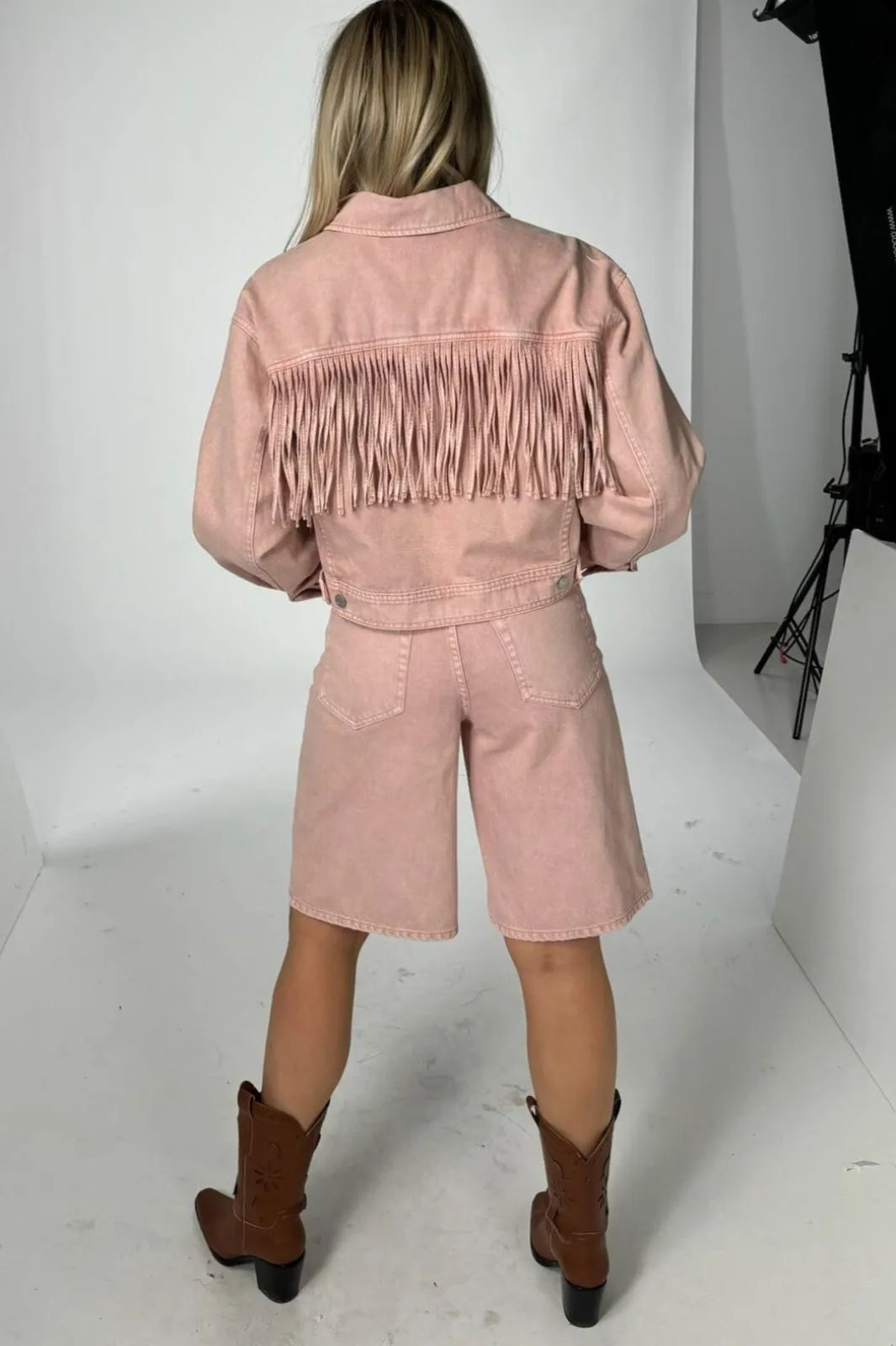 Best YAS sun Ls Crop Denim Jacket Fest 4753931 Zephyr