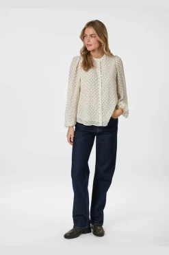 Discount Neo Noir Yrima Dot Blouse 166076 120