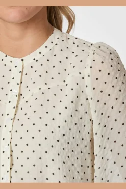 Discount Neo Noir Yrima Dot Blouse 166076 120