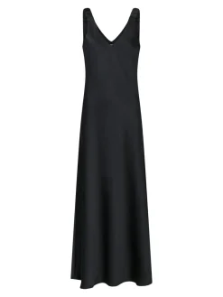 Sale Neo Noir Zakia Heavy Sateen Dress Black