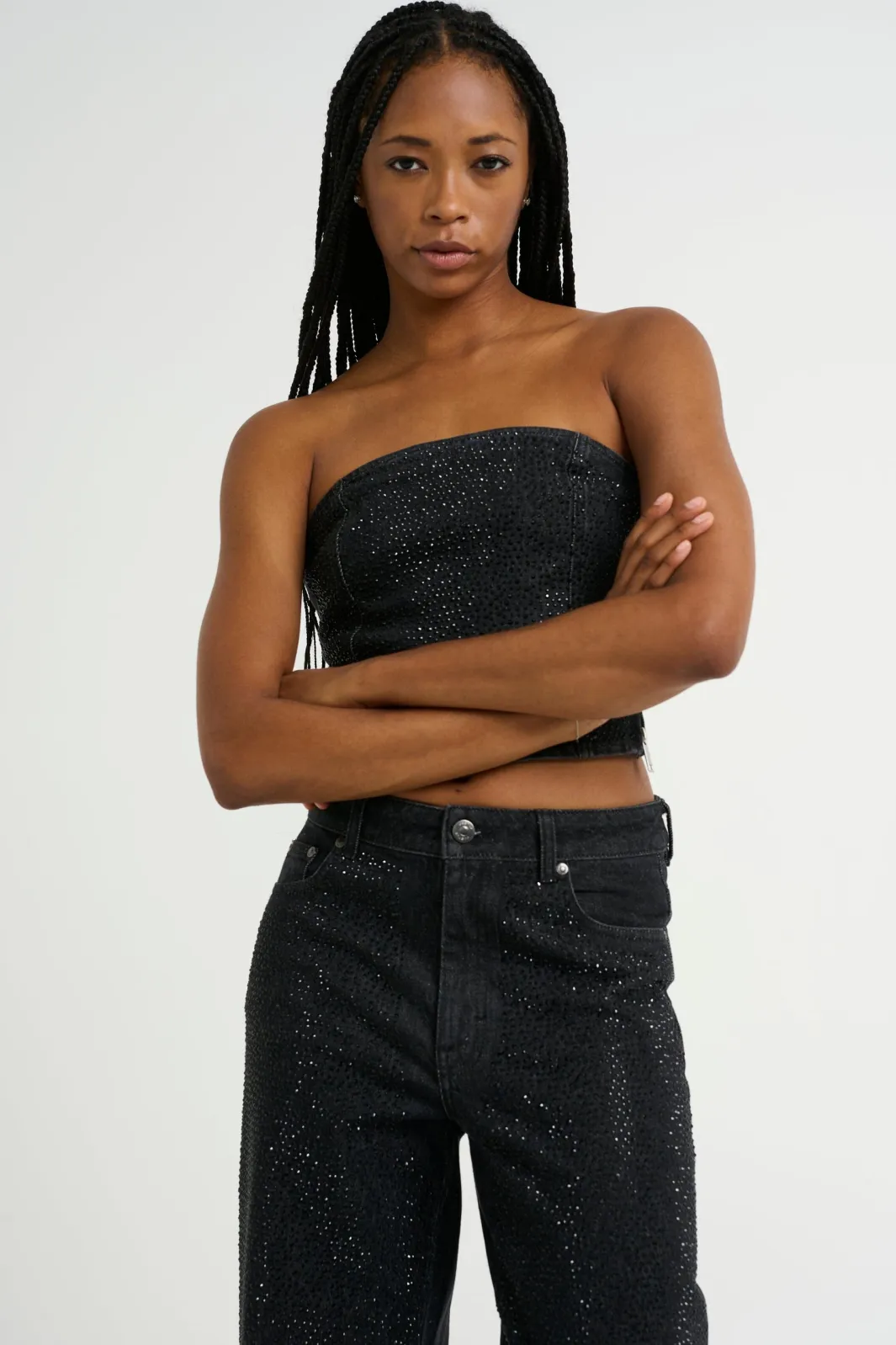Hot Gestuz Zorahgz Corsage 10909678 106899 Dark Grey Washed/Black Stone