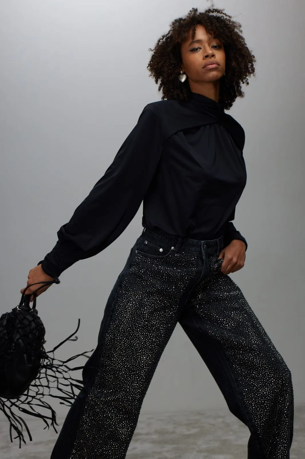 Discount Gestuz ZorahGZ MW jeans Dark grey washed