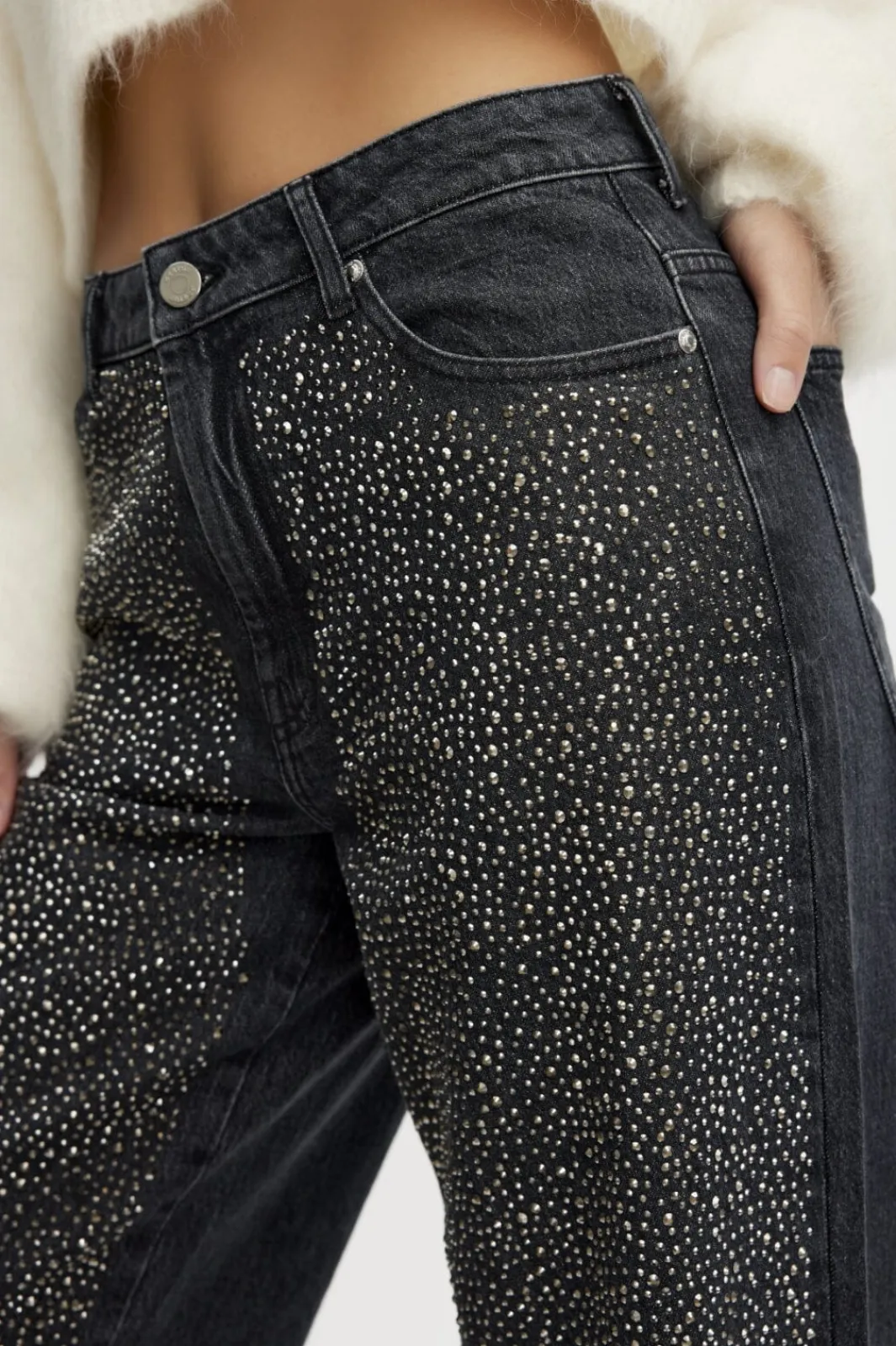 Discount Gestuz ZorahGZ MW jeans Dark grey washed