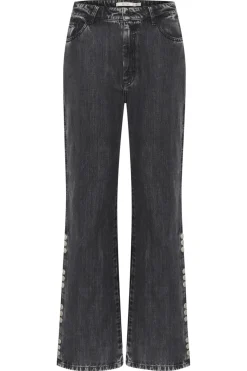 Discount Gestuz Zuvagz Straight Jeans 104987 Dark Grey Washed