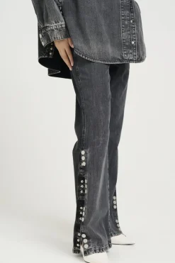 Discount Gestuz Zuvagz Straight Jeans 104987 Dark Grey Washed